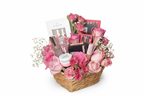 Flowers And Makeup Basket